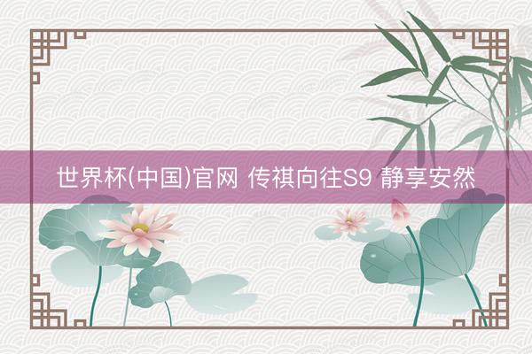 世界杯(中国)官网 传祺向往S9 静享安然