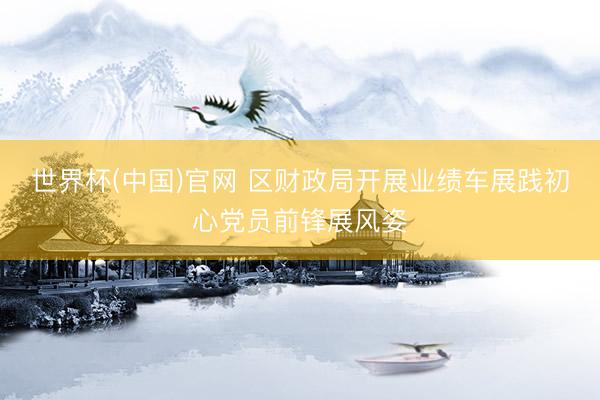 世界杯(中国)官网 区财政局开展业绩车展践初心党员前锋展风姿