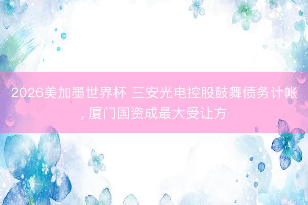 2026美加墨世界杯 三安光电控股鼓舞债务计帐， 厦门国资成最大受让方